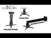 Luxburg Kit de support de montage pour projecteur universel - Supporte jusqu'à 15 kg, noir